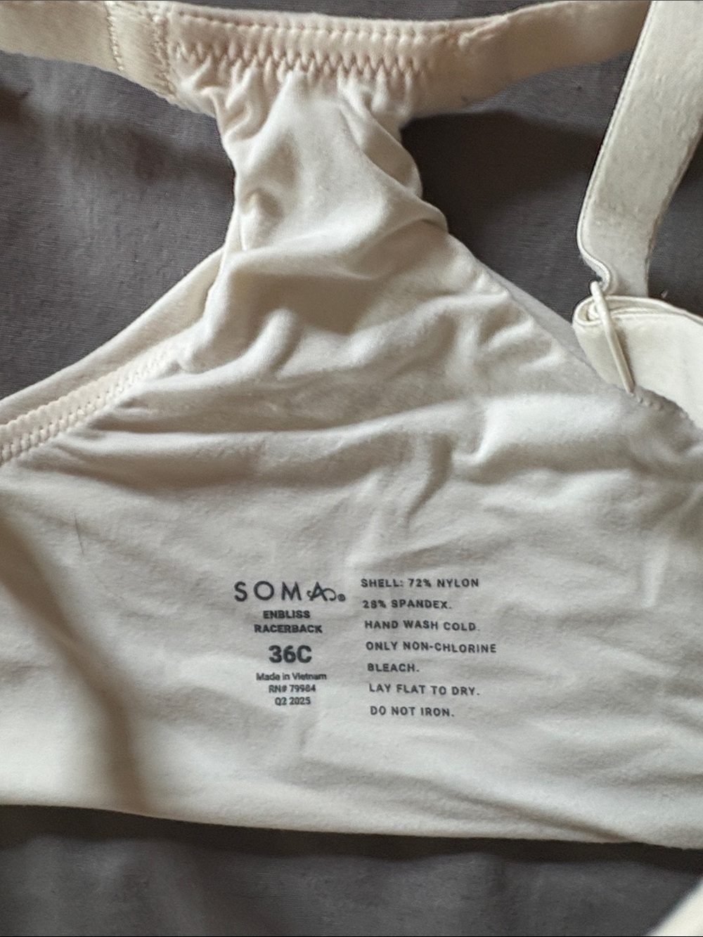 Soma Enbliss Racerback Bras in Blush and Ivory (Set of 2) - Picture 3 of 5